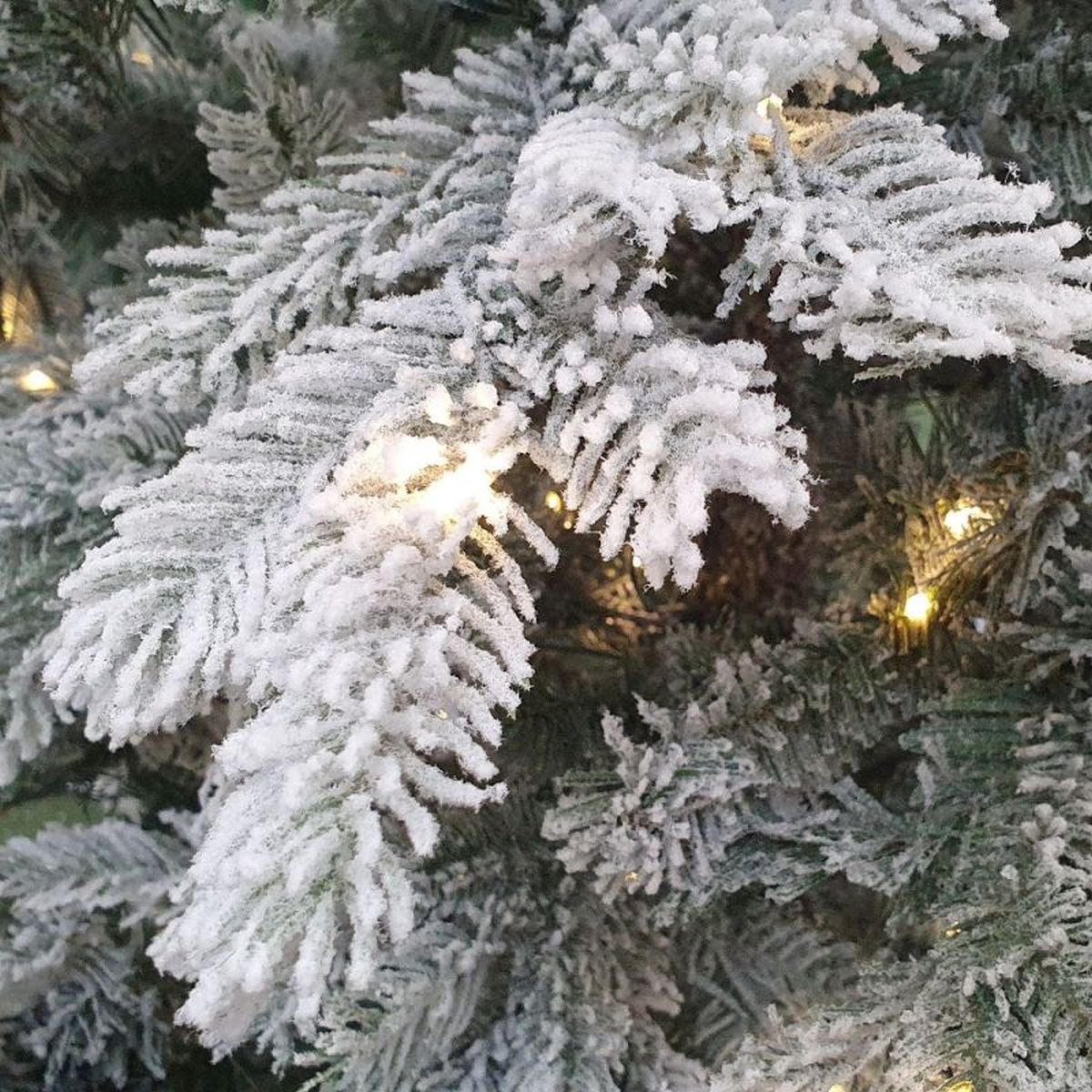 7FT Snowy Grandis Fir Pre-Lit Kaemingk Everlands Artificial Christmas Tree | AT64